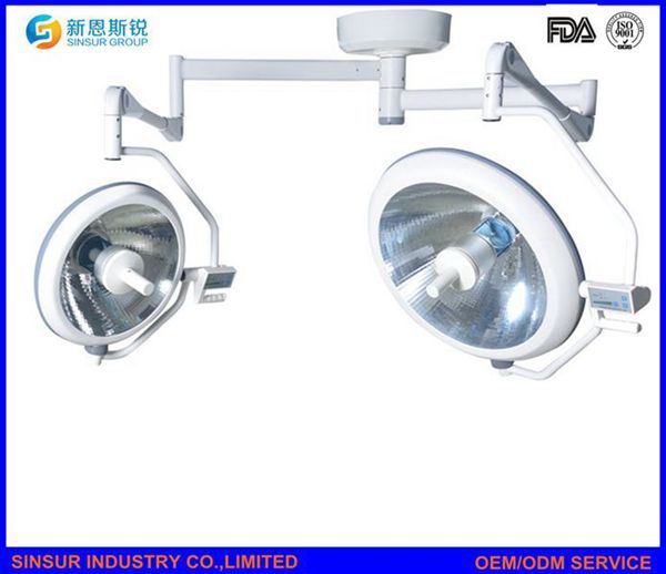 Hospital Equipment Ceiling Double Head Shadowless Halogen Surgical Operating Light/Lamp